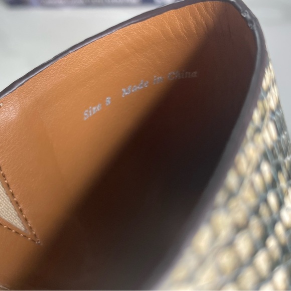 Dolce Vita Alba Snake Print Embossed Leather Pep toes Mules - Picture 5 of 6